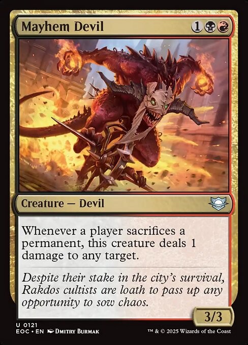 Mayhem Devil 121 U Normal EOC MTG NM