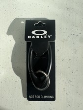 Oakley Matte Black Icon Carabiner Keychain 3.6in - Japanese Issue Oval Logo