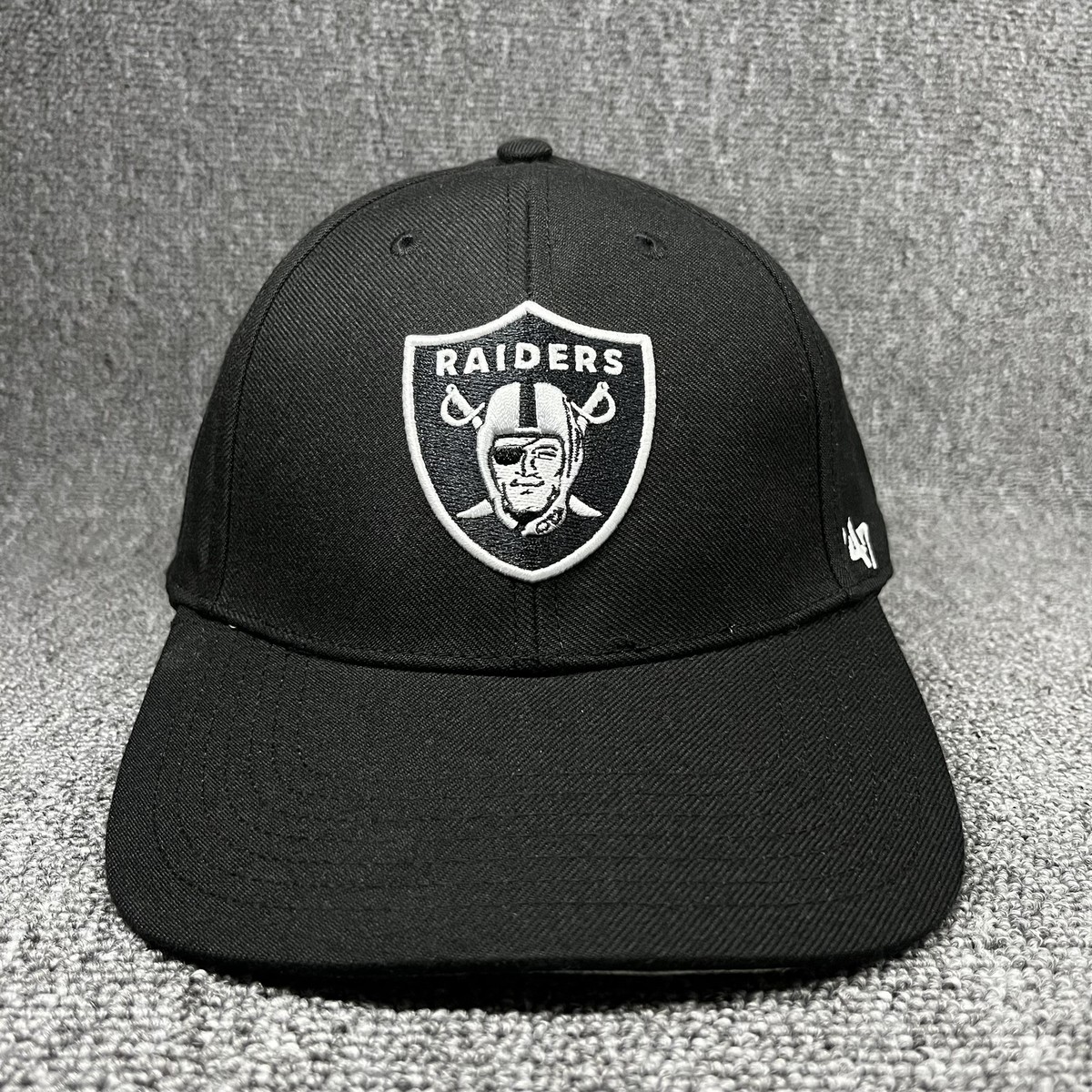 Las Vegas Raiders '47 Brand MVP Snapback Hat Black Gray Underbrim NFL Cap