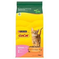 Go-Cat Kitten Chicken, Turkey and Milk Dry Cat Food - 2 kg 9.40 per kilo