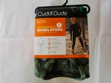 CUDDL DUDS BOYS PERFORMANCE FLEECE BASELAYERS CREW  PANT - LARGE 12/14 -NWT