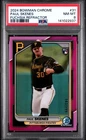 2024 Bowman Chrome #31 Paul Skenes Fuchsia Refractor PSA 8
