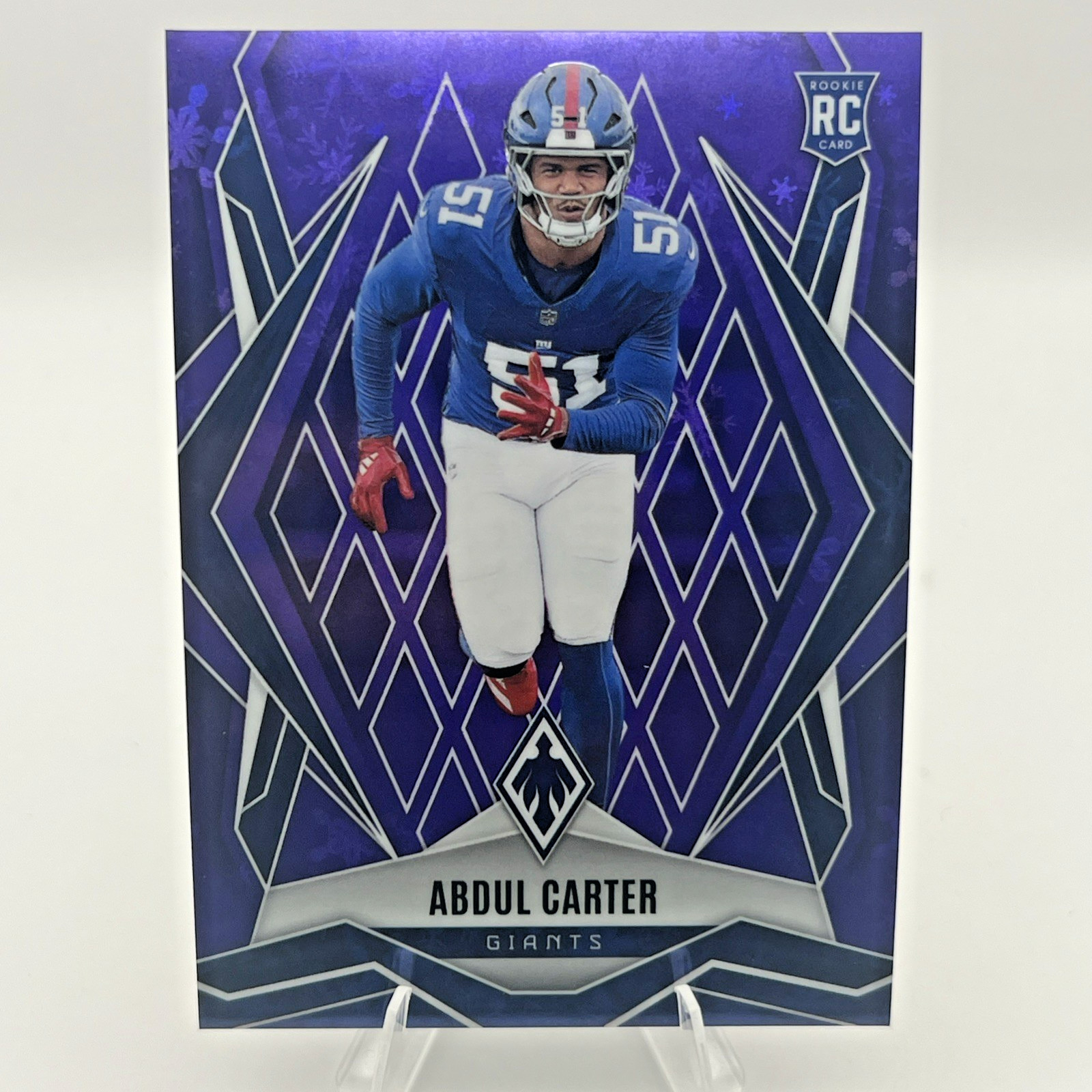 2025 Panini Phoenix - Rookies Abdul Carter #177 Purple Winter /249 (RC)
