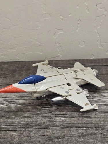 VINTAGE 1985 BANDAI HEAT SEEKER F-16 JET LOOSE FIGURE TRANSFORMERS! AY