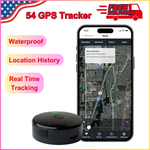 LandAirSea 54GPS Tracker, USA Manufactured Magnetic, Waterproof, Global Tracking