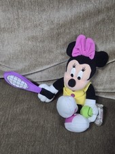 Disney Mattel Star Brean Tennis Pro Minnie Mouse Mini Bean Bag Plush 10"