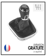 Pommeau soufflet levier 6 vitesses POUR POLO V 6R 6C (2009 à 2017) polo 5 (12mm)