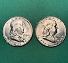 1954 S Franklin Half Dollars 90% Silver
