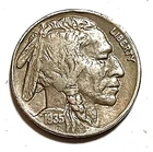 1935 Buffalo Head Nickel 5 Cent Coin Circulated   Free Shipping  C1