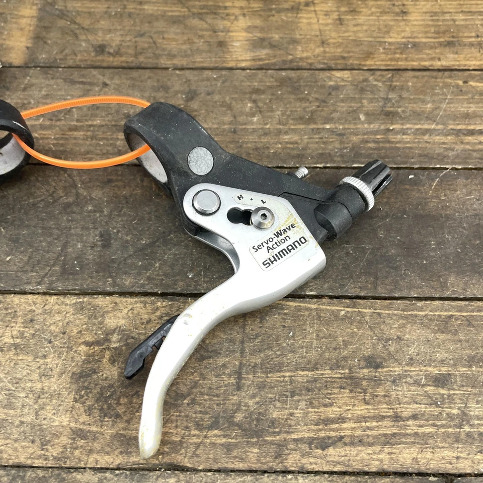 Alavancas de freio vintage Shimano BL-M600 servo-onda novo na caixa MTB Canti Japão anos 90 - Imagem 3 de 4