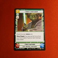 Yoda's Lightsaber Foil - LOF 604 NM - Star Wars Unlimited