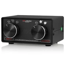 3-IN-3-OUT XLR Balanced / RCA Stereo Converter Audio Selector Box Passive Preamp