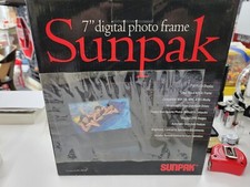 Sunpak Digital 7" Photo Frame Black LCD Display. No Remote- No Charge Cable