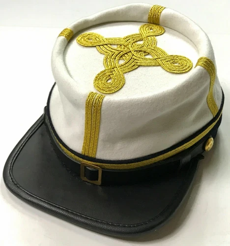 CIVIL WAR CONFEDERATE CS GENERAL CAVALRY OFFICER KEPI FORAGE CAP - ALL SIZES!!!