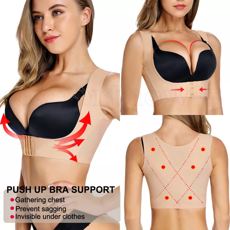 Chest Clothes Posture Corrector Women Bra Support Chest Brace Up