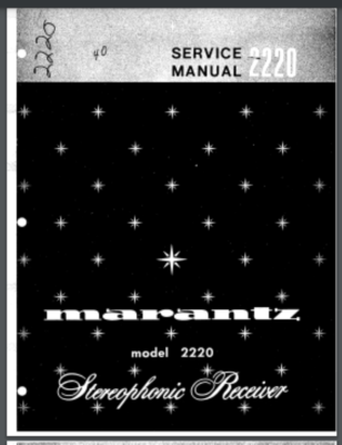 Marantz Model 2220 Stereophonic Receiver Service Manual 28