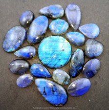 100 Carats, Natural Blue Labradorite Cabochon lot, 3-6 PIeces, Loose Gemstone
