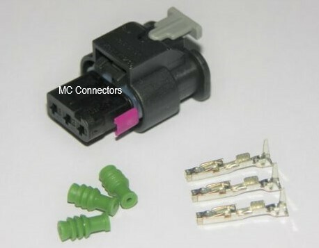 Harley 69201406 OEM 3 Wire Connector Plug Kit Softail Rear