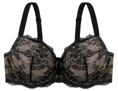 DORINA   17238 schwarzer Form-Bügel-BH Phoebe mit Spitze wellness-BRA