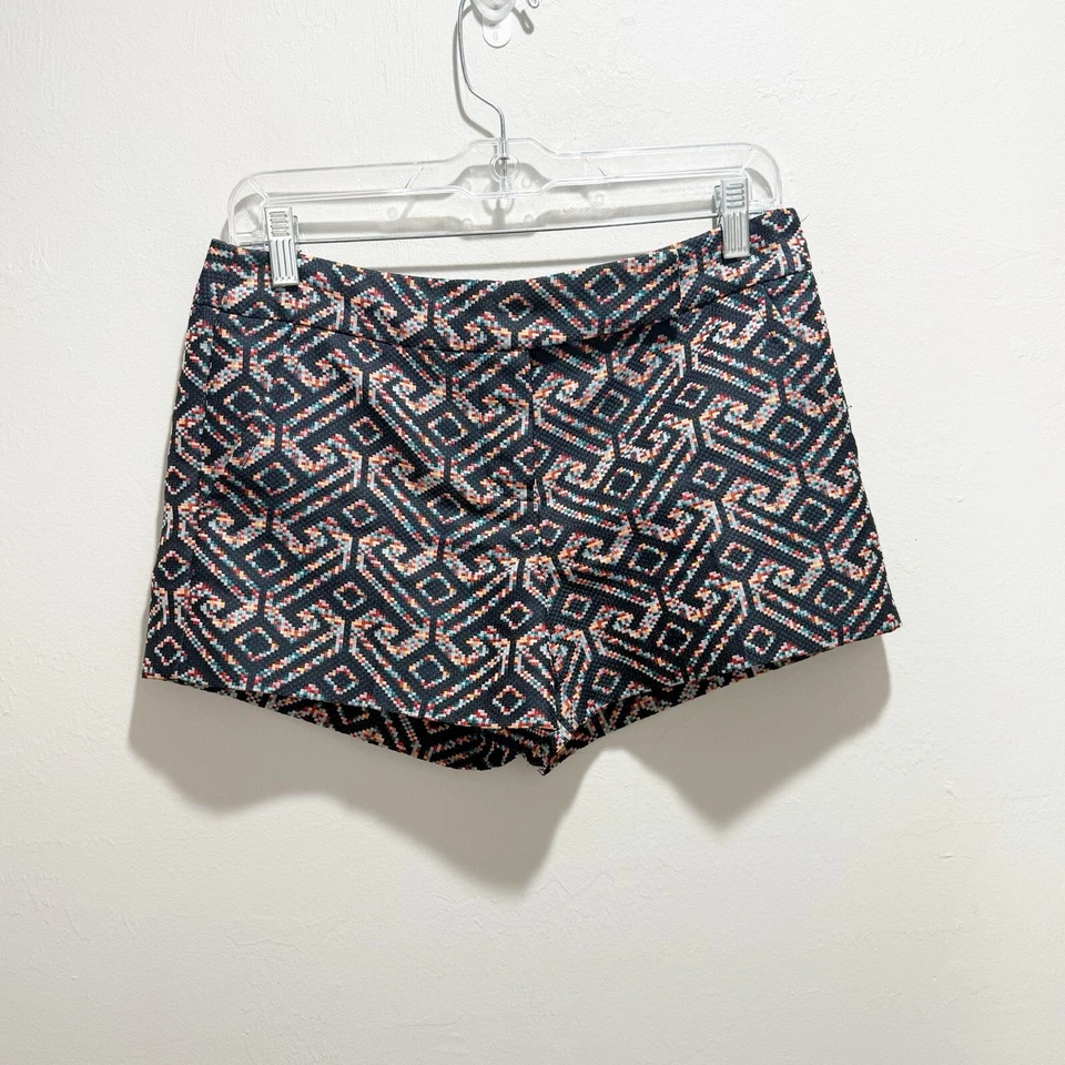 Pantalón Corto Mujer TRINA TURK Azul Multi CORBIN Tiro Medio Multi-Jacquard Talla 2 Foto 2 de 4