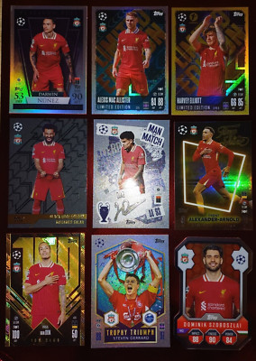 25 July LIVERPOOL MATCH ATTAX 2025 VARIOUS SELECTION