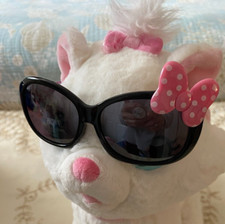 DISNEY GIRLS TODDLER SUNGLASSES MINNIE MOUSE PINK WHITE POLKA DOT BLACK FRAME