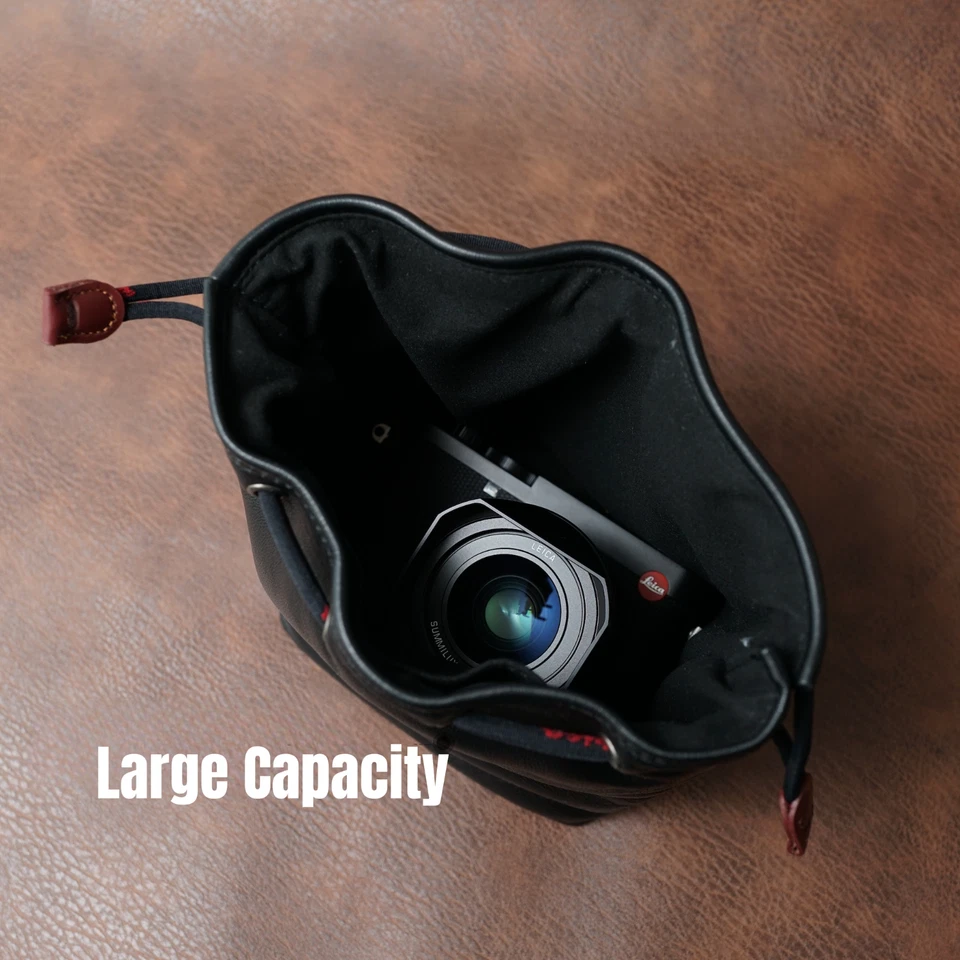 Funda de cuero genuino hecha a mano para cámara para Leica Q2 Q3 M 11 10 P 9 8 7 Foto 4 de 4