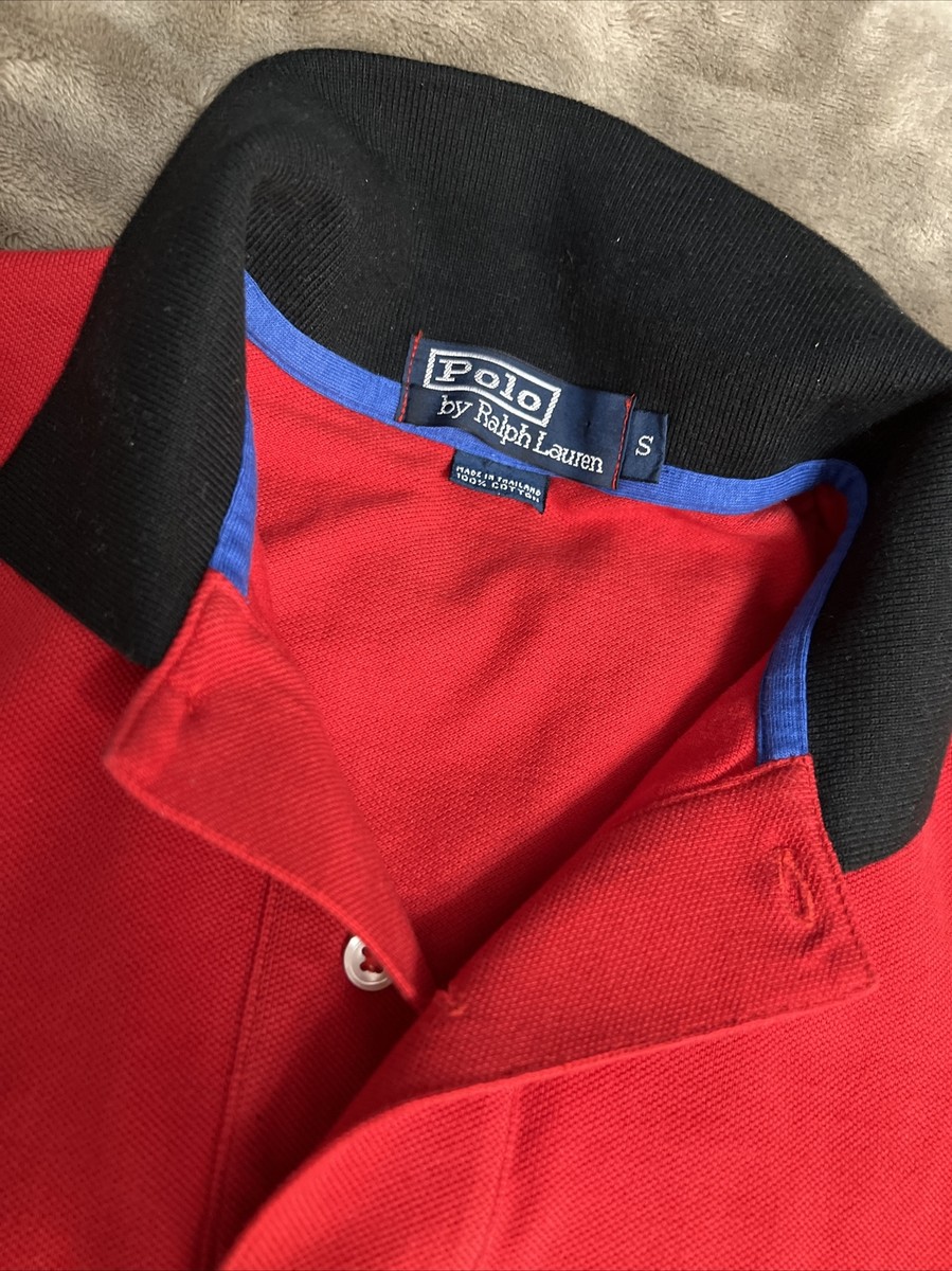 Vtg Ralph Lauren Polo Shirt 90s Color Block Snow Beach P Vtg Ralph Lauren Polo Shirt 90s Color Block Snow Beach P