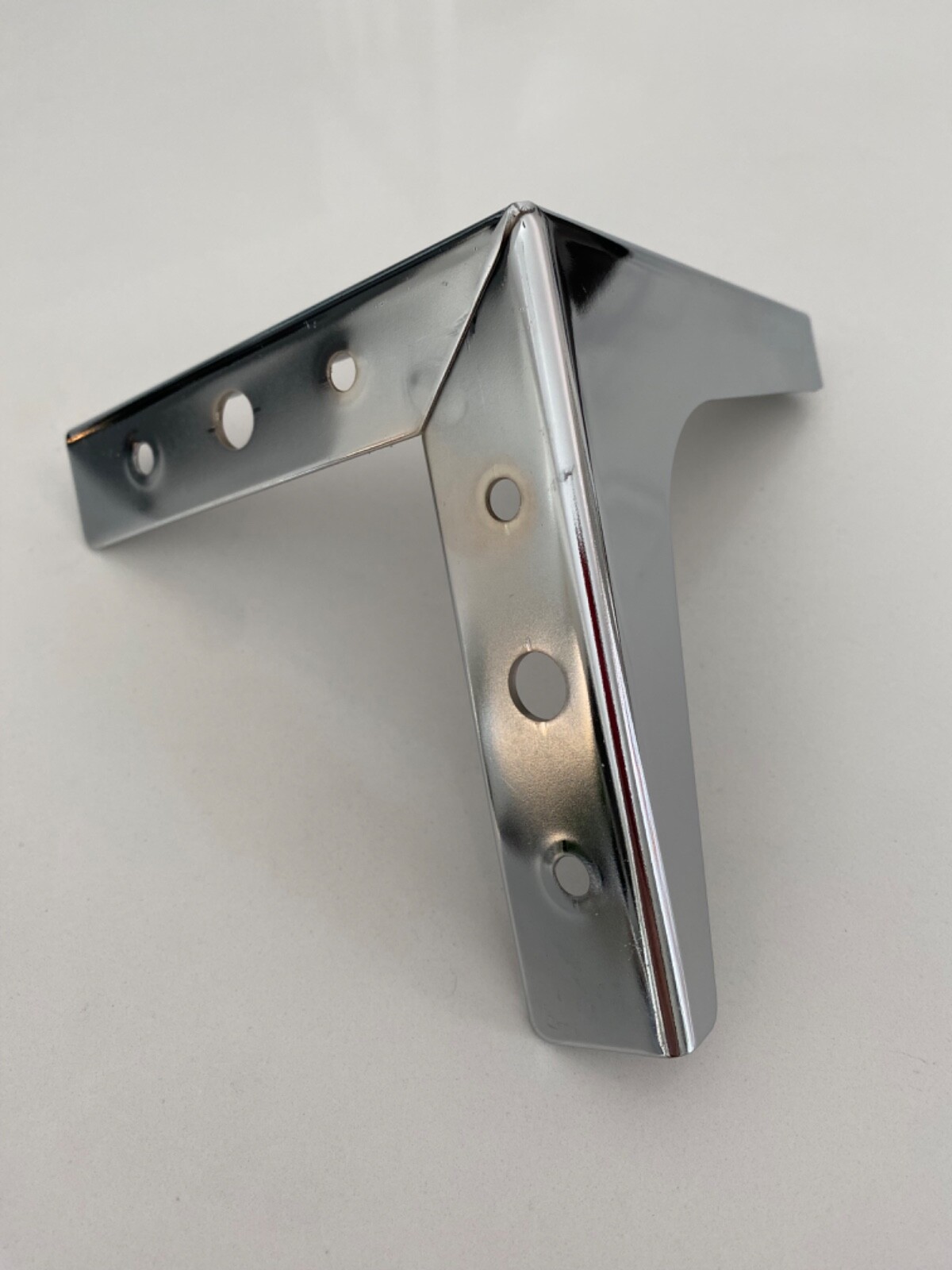 CHROME METAL T MODERN FURNITURE CORNER LEGS/FEET PRE