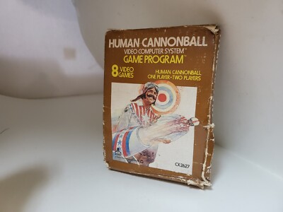 NEW Factory Sealed W/Damaged box Human cannonball Game for Atari 2600 NTSC  #M17