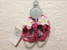 NEW DISNEY STORE BABY GIRLS MINNE MOUSE FLIP FLOPS SANDALS PINK SIZE 0-6 MONTHS