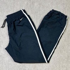 Nike Tracksuit Bottoms Track Pants Joggers Sweatpants Womens 2000s Lined Black S