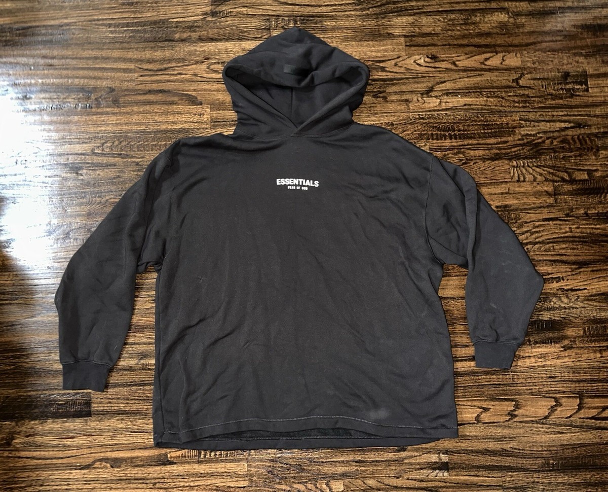 Jerry Lorenzo Fear Of God Navy Hoodie FOG ESSENTIALS SS20 SILICON