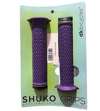 dk shuko II grips 7/8" bmx freestyle bicycle bike handlebar purple W End Plugs