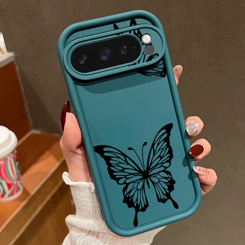 Butterfly For Google Pixel 9 Pro XL 8 Pro 8A ShockProof Silicone Soft Case Cover - Image 2 of 4