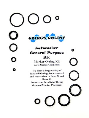 #ad Autococker General Purpose Paintball Marker O ring Oring Kit x 4 rebuilds kits $15.55