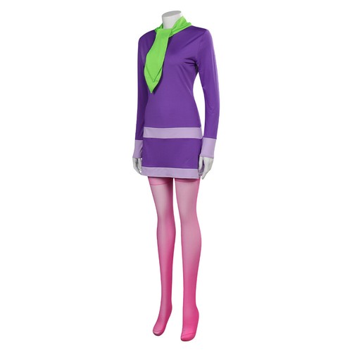 Daphne Blake Cosplay Costume Outfits Halloween Carnival Suit - Picture 2 of 9