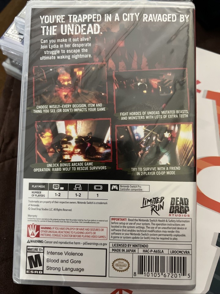 Acheter Outbreak Contagious Memories Nintendo Switch comparateur prix