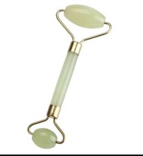 Double Head Jade Facial Massage Roller Anti Aging Beauty Tool Two Rollers New