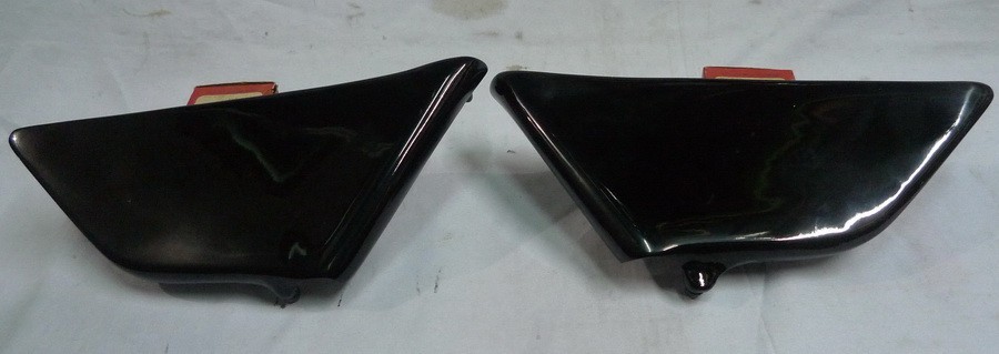 HONDA vintage enduro XL250 XL350 COVER LEFT&RIGHT SIDE BLACK 1PAIR