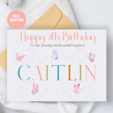 Birthday Card For Daughter Personalized Birthday Card For Daughter Age Birthday