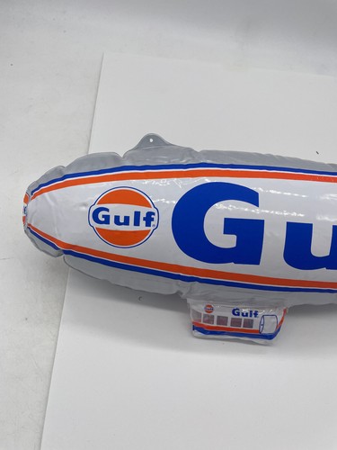 GULF Gas & Oil Pubblicità Blow Up Blimp NOS con configurazione da appendere e istruzioni Nuovo con scatola - Foto 9 di 15