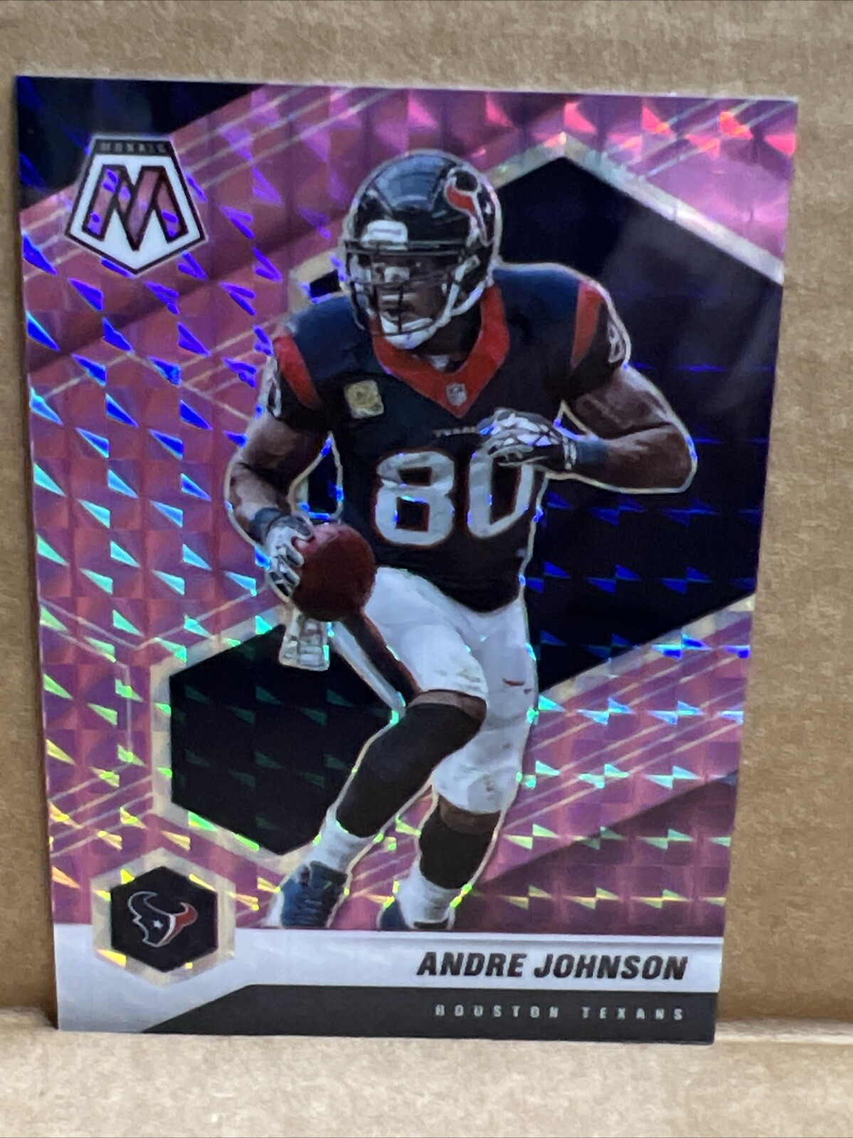 2021 Panini Mosaic - Mosaic Camo Pink Prizm #89 Andre Johnson /49