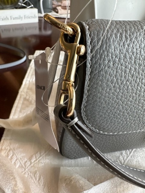 COACH Women's Mini Grace Crossbody Leather Grey Shoulder Bag | eBay