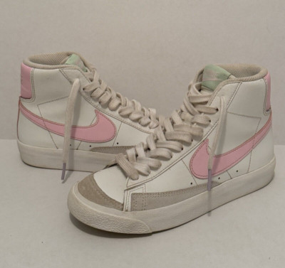 Nike Blazer Mid '77 (GS) Big Kids' Shoes White Pink Foam DA4086-106 US Size 3.5Y