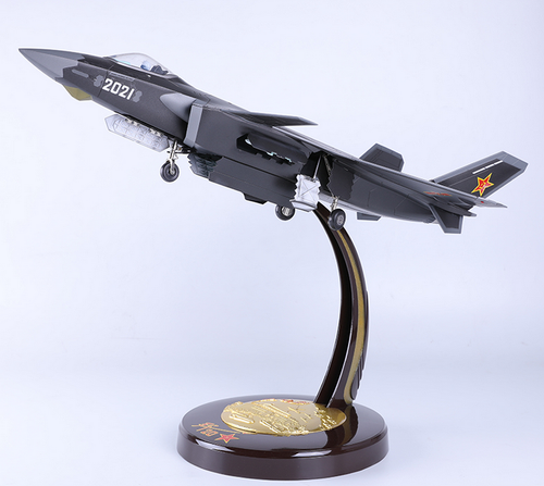 1:36 54CM J-20 Stealth Fighter aereo pressofuso aereo militare modello aereo - Foto 2 di 13