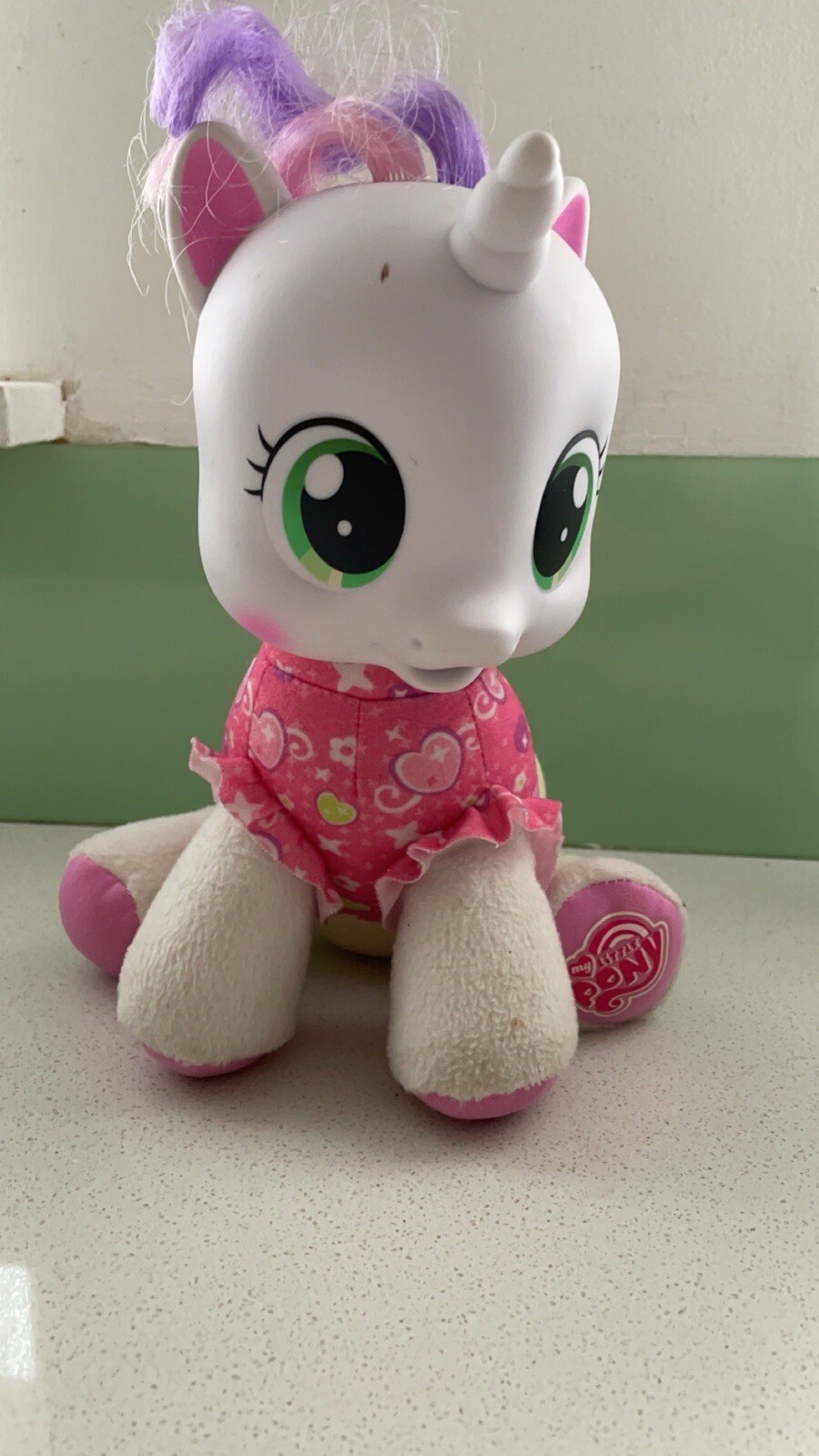 Hasbro 2010 Camicia Rosa Cavallo Bianco My Little Pony 10"