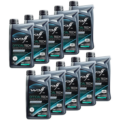 Motoröl WOLF OFFICIALTECH C3 SP EXTRA 65648 SAE 5W30 10 X 1 Liter für Audi BMW