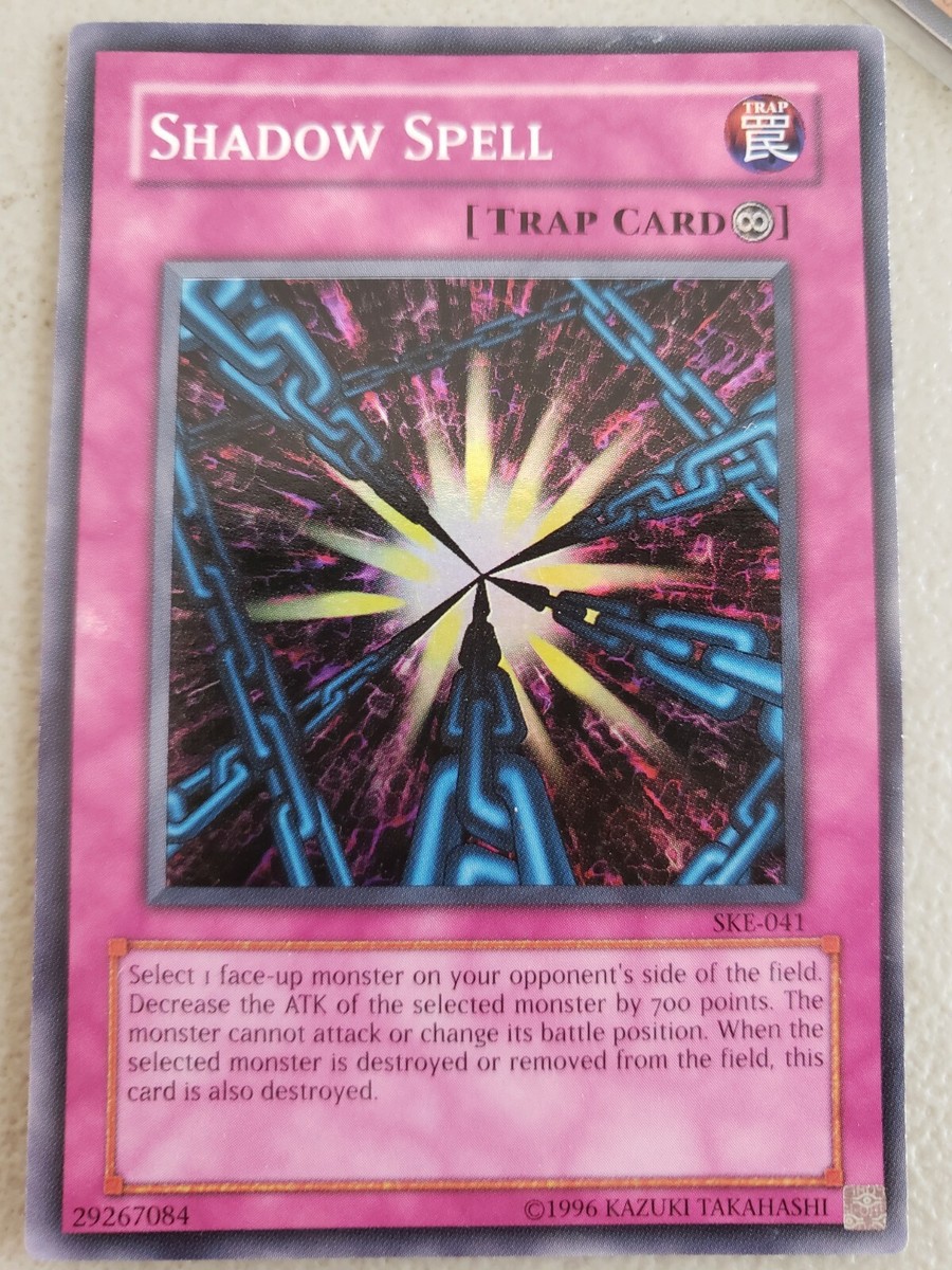 SHADOW SPELL SKE-041 TRAP CARD SUPER RARE YUGIOH NM 1st Edition SHADOW SPELL SKE-041 TRAP CARD SUPER RARE YUGIOH NM 1st Edition