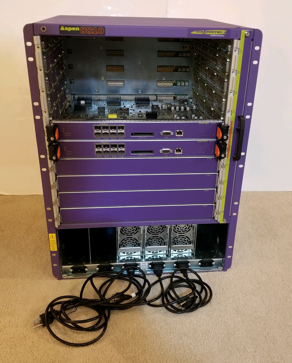 （＾ω＾） Extreme Networks Aspen (Blackdiamond) 8810 & Fiber Switch Modules